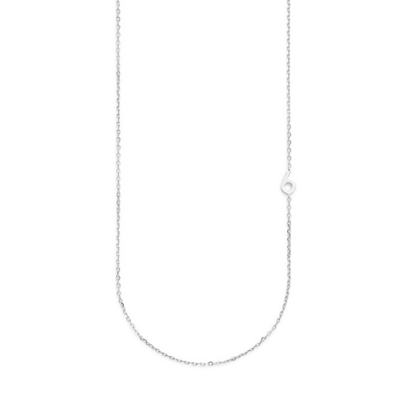 Big Number Necklace Silver - 50L - 6