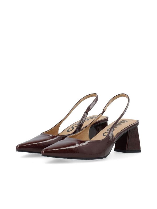 Maralyn Slingback Patent Burgundy 
