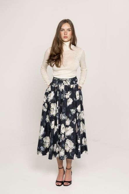 Hovedbilde Astrid Skirt Blue Garden   
