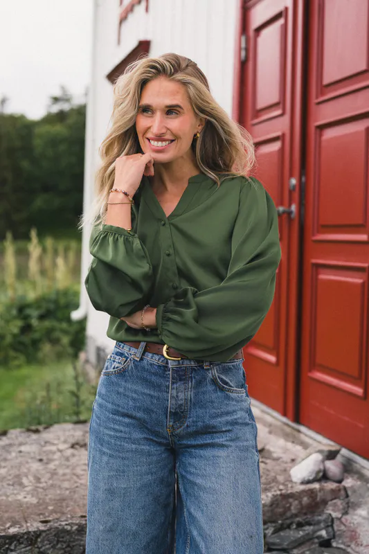 Trine Shirt Chive 