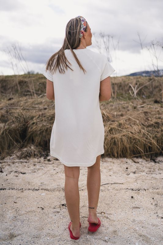 Hapylife Dress Vintage Dove 