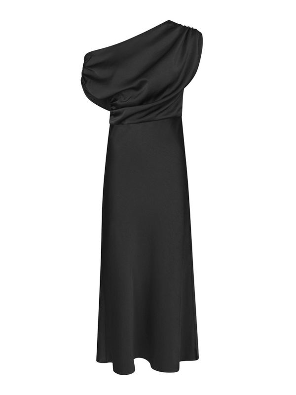 Lilith Heavy Sateen Dress Black 