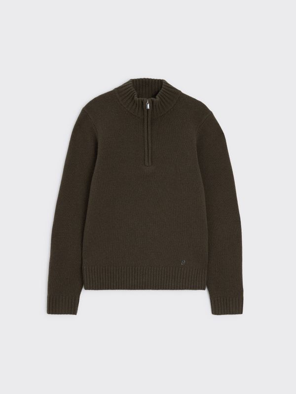 Andreas Half-Zip Sweater Dark Green 