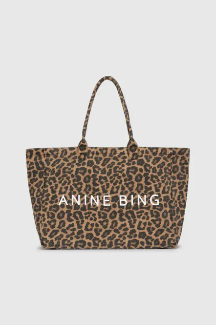 Hovedbilde Leo Canvas Tote Black And Brown Leopard 