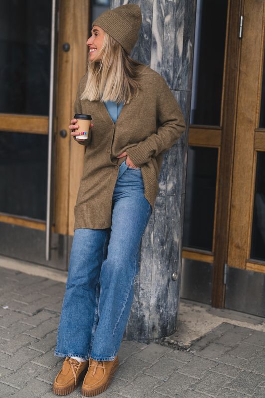Sanor Long Cardigan 7355 Lead Gray 