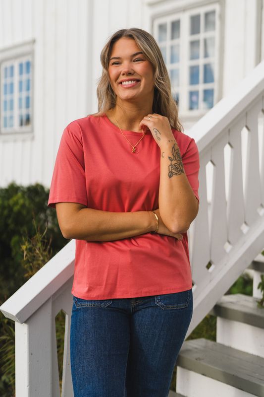 Melea Icon Tee F Rose/Lantana 