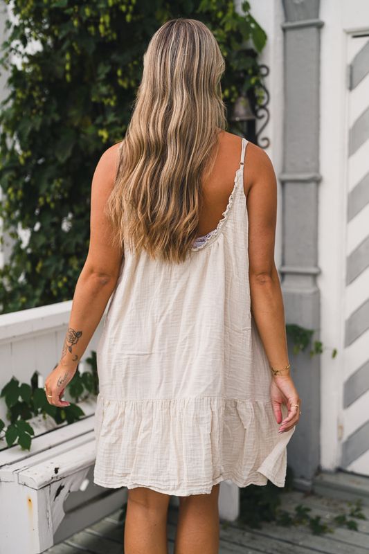 Tanger Short Dress White Swan 