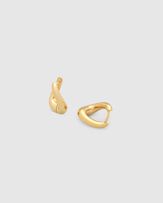 Hovedbilde Twist Hoops Small Gold 