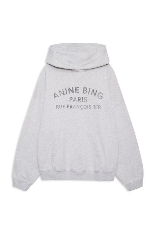 Harvey Sweatshirt Paris Stencil Heather Grey 
