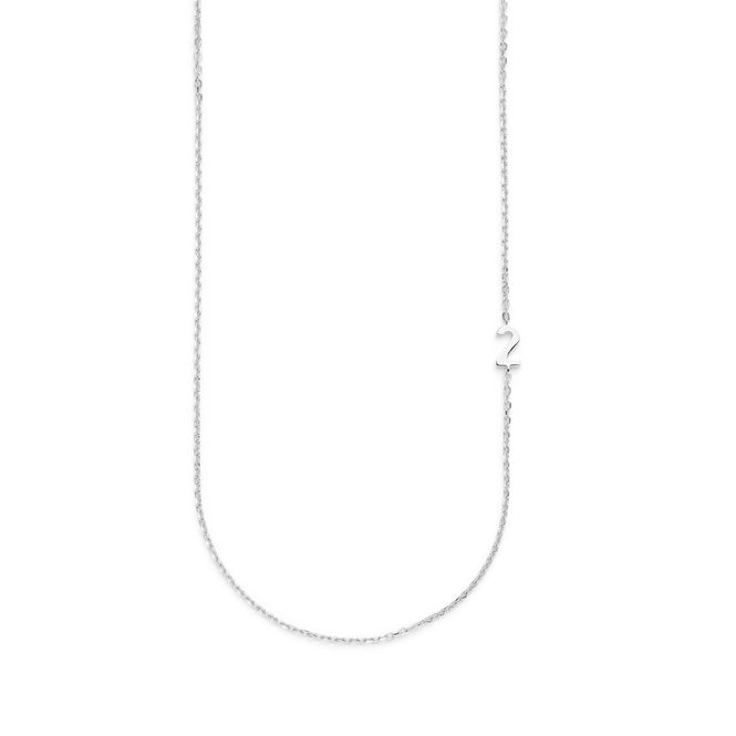 Hovedbilde Big Number Necklace Silver- 40L - 2