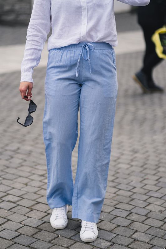 Sonar Linen Pants Light Blue 