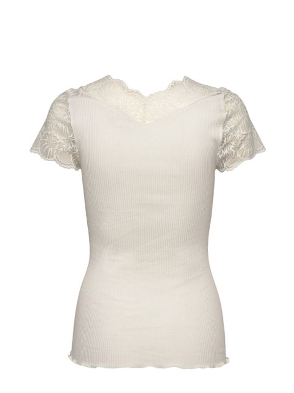 Beatha Silk Capsleeve T-Shirt Ivory 