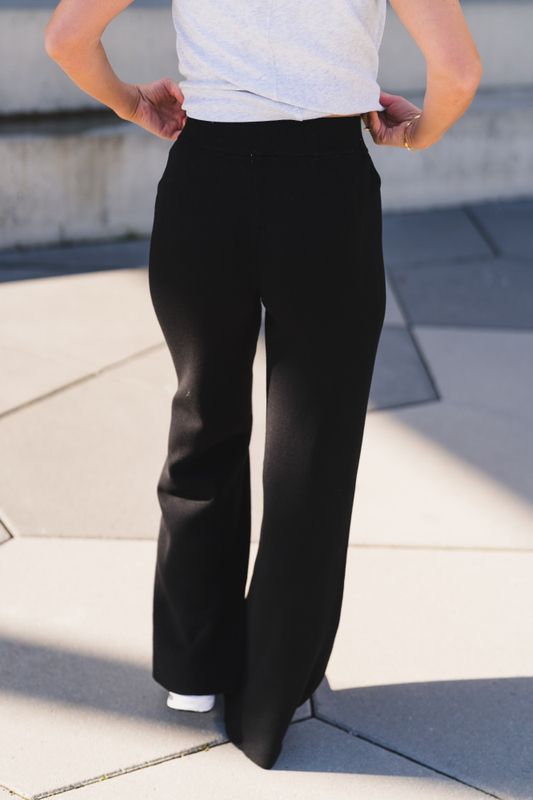 Fonny HW Knit Pant Black 
