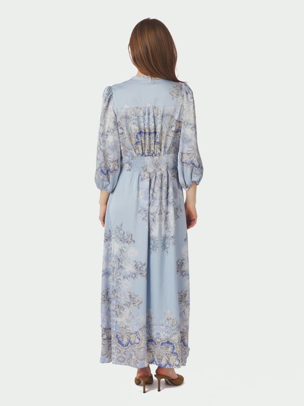 Stellar Artist Paisley Dress Light Blue 