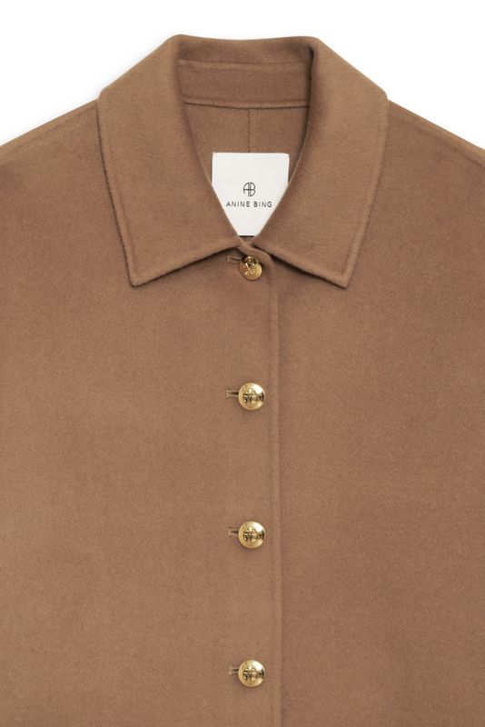 Luca Jacket Camel Cashmere Blend Brown 