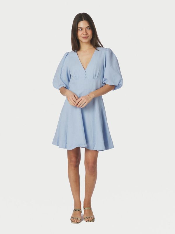 Halli Linen Dress Light Blue 