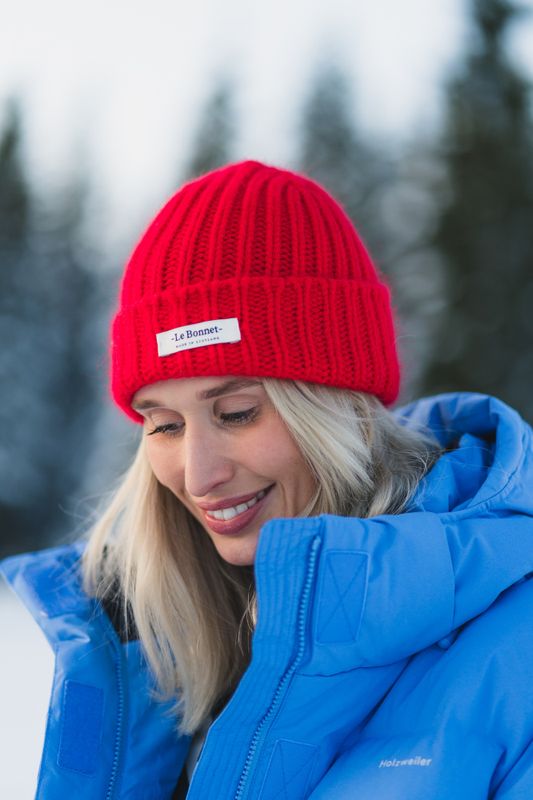 Beanie Logo Crimson 