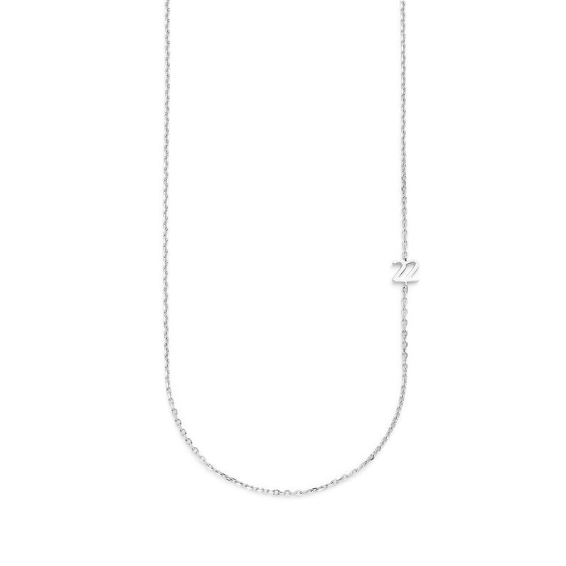 Big Number Necklace Silver - 40L - 22
