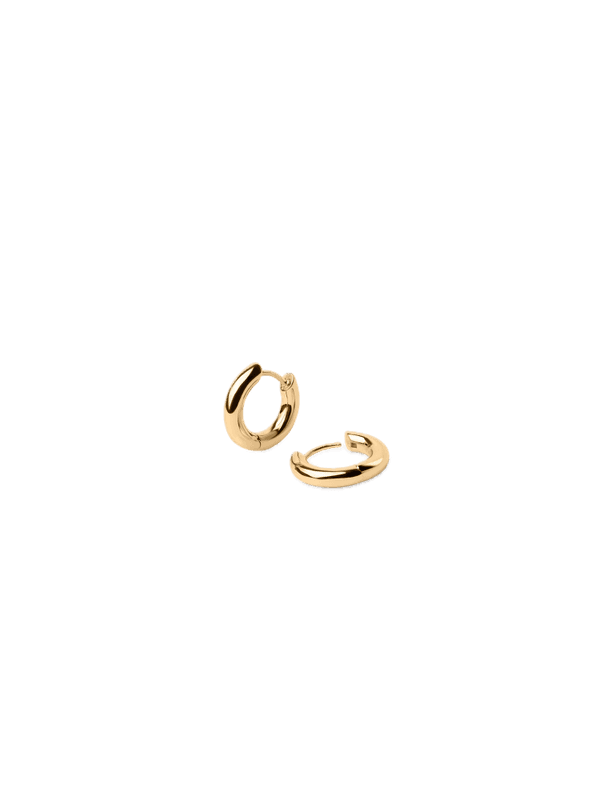 Mini Tube Hoops Gold 