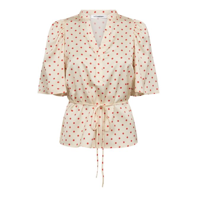 Hovedbilde Cambria Dot SS Blouse Offwhite 