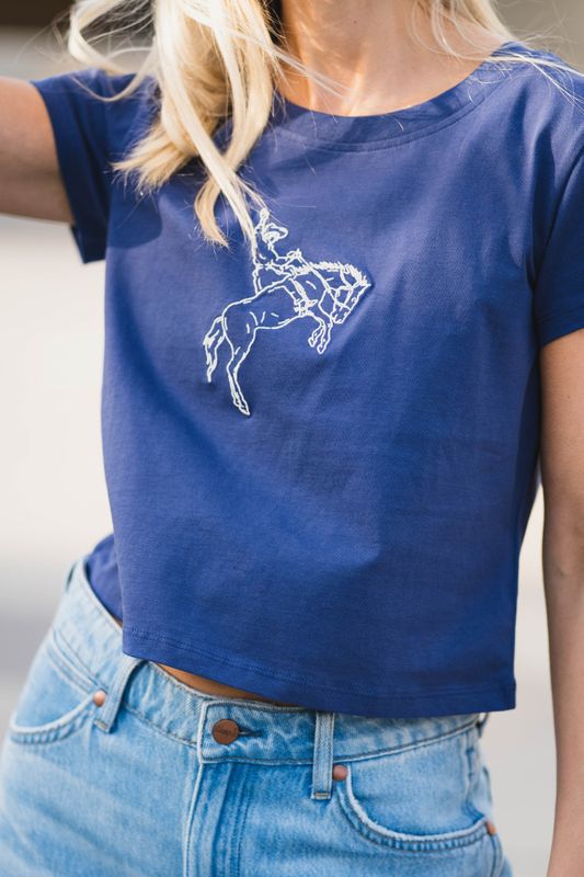 Baby Tee Deep Cobalt 