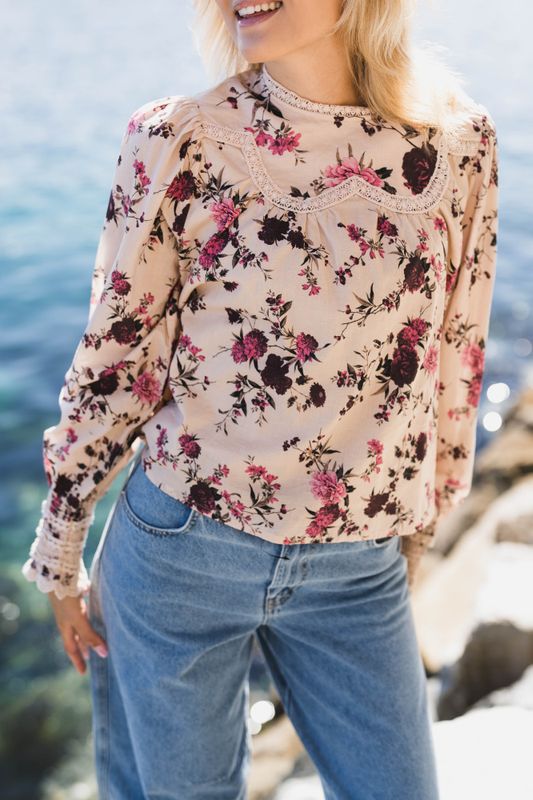 Sille LS Top Birch Sille Print 