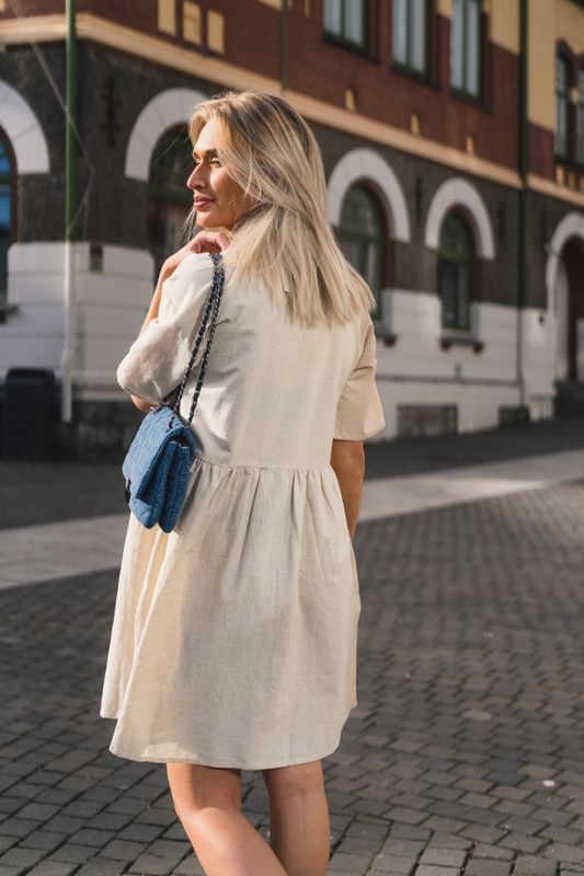 Linea SS Dress Beige  