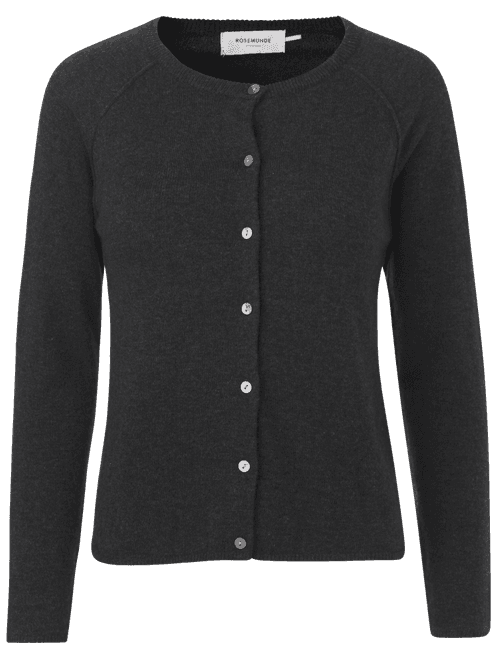 Hovedbilde Laica LS O-Neck Raglan Cardigan Dark Grey Melange ...