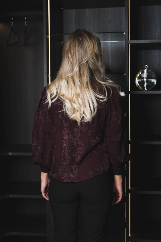 Miko V-Blouse Plum 
