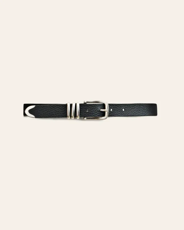 Tribel Belt Black Silver 