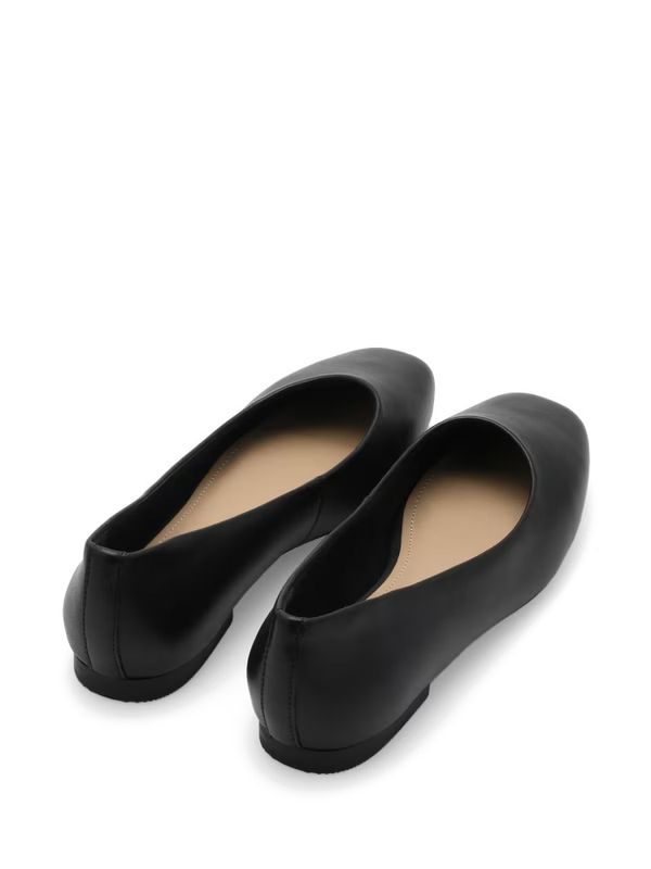 Trieste Ballerina Leather Black 