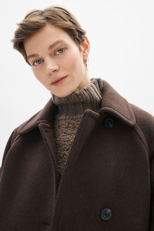 Thora Minona Coat R Chocolate Brown 