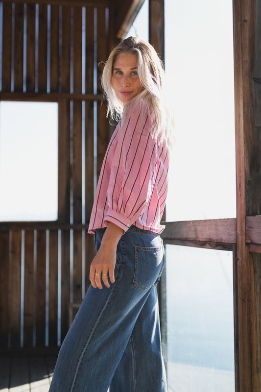 Anais Shirt Pink Stripe 