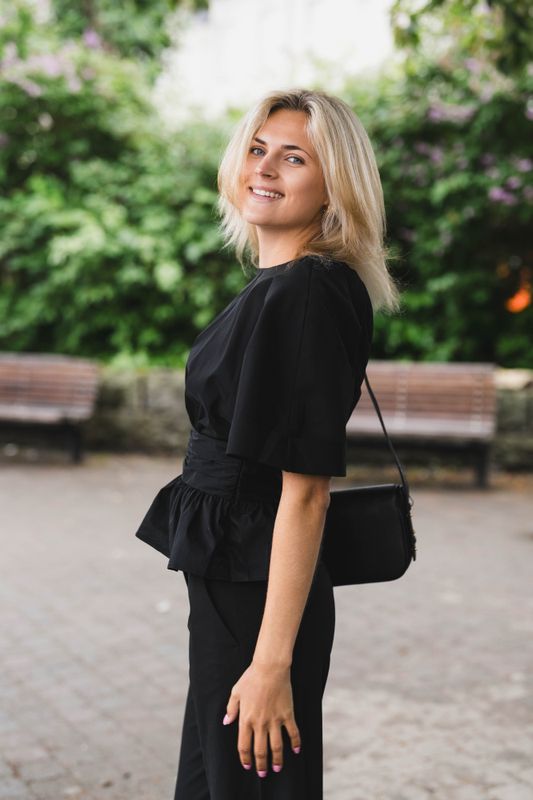 Annegret Poplin Blouse Black 