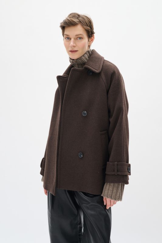 Thora Minona Coat R Chocolate Brown 