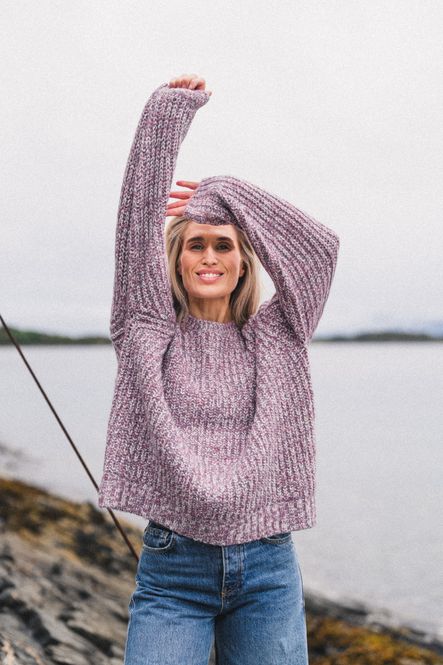 Hovedbilde Marled Knit Sweater Purple 