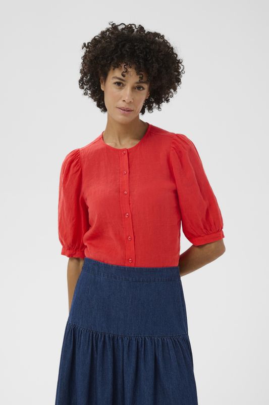 Azra Shirt Poppy Red 