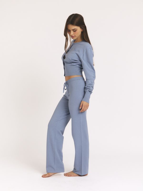 Marked Waist Cardigan Blue 