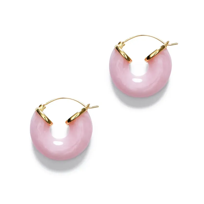 Big Swell Hoops Rose Blush 