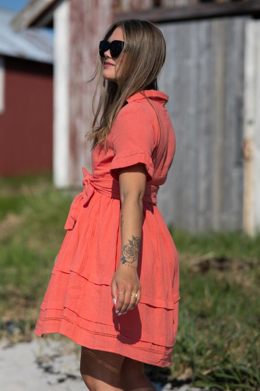 Hamilton Short Dress Georgia Peach