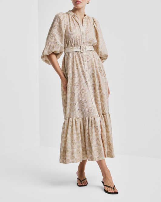 Hovedbilde Checks Belt Dress Khaki 