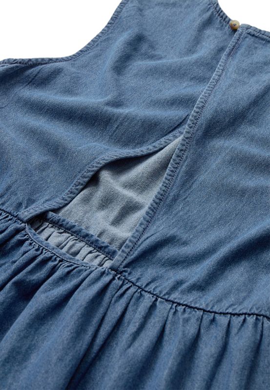 Maddie Denim Maxi Dress Medium Blue Denim 