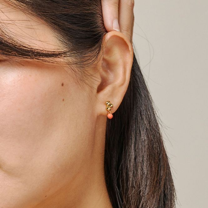 Hovedbilde Nara Ball Earrings Light Coral 