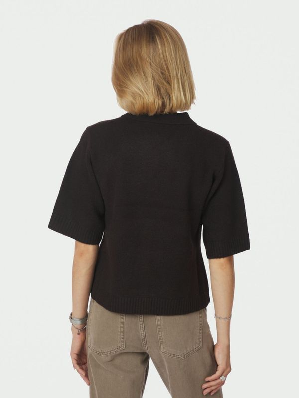 Cunna Knit Blouse Dark Brown 