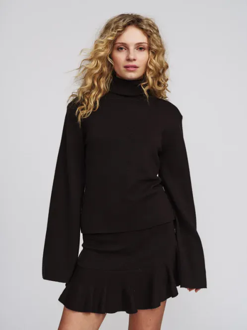 Hovedbilde Poneh Merino Sweater Dark Brown 
