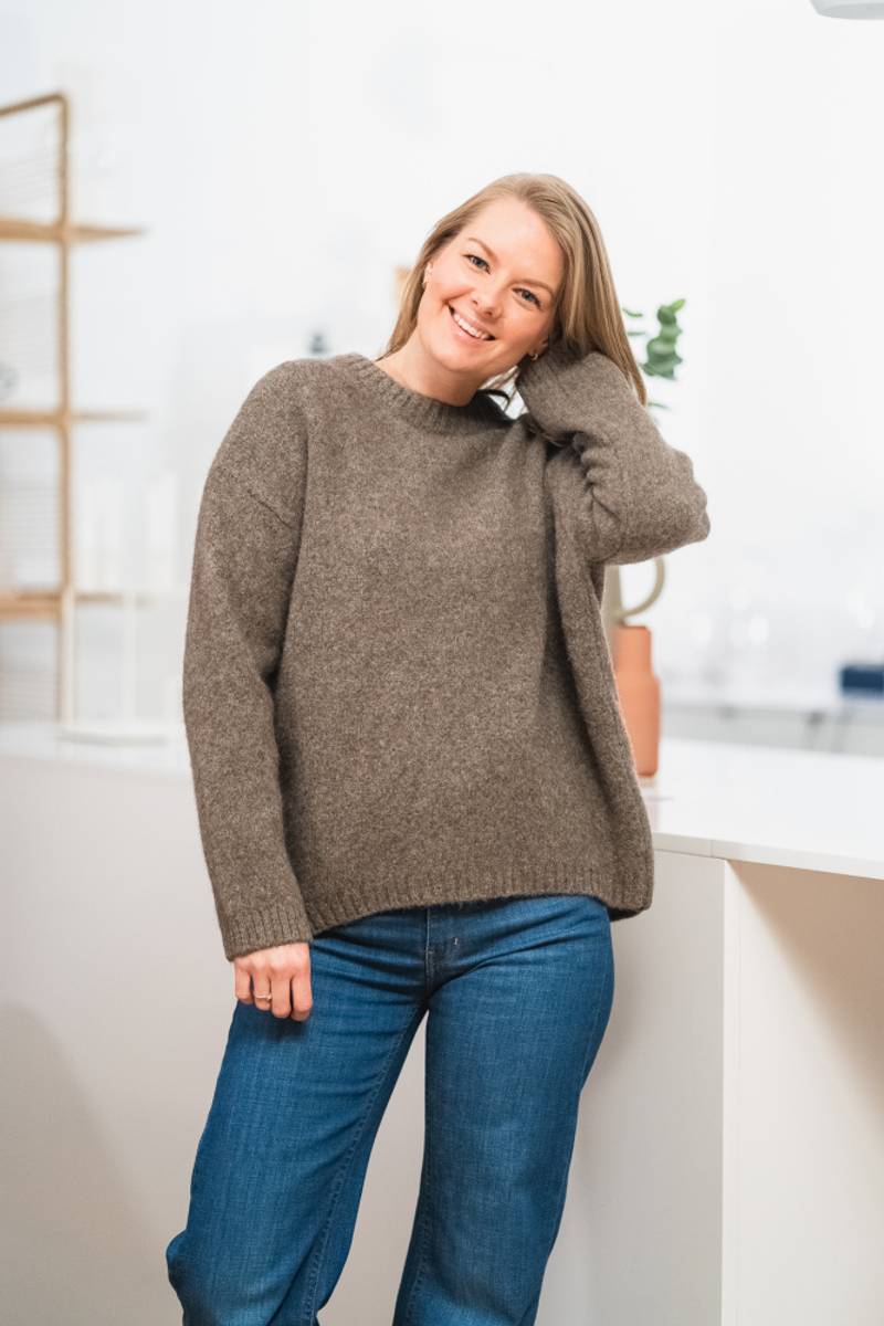 Sierra Undyed Roundneck Sweater Indus