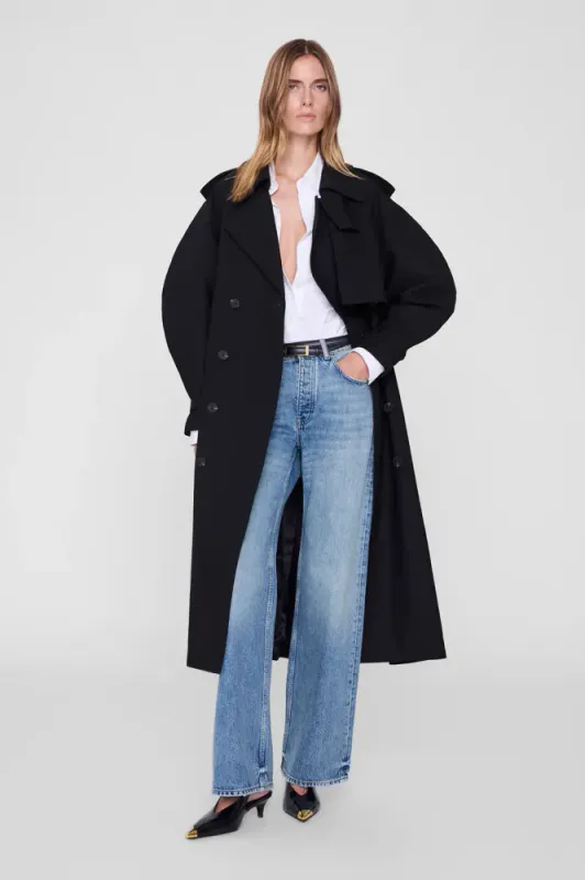 Pascale Maxi Trench Black 