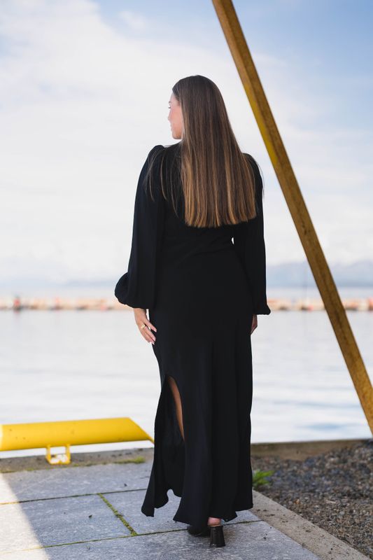 Viscose Maxi Dress Black 