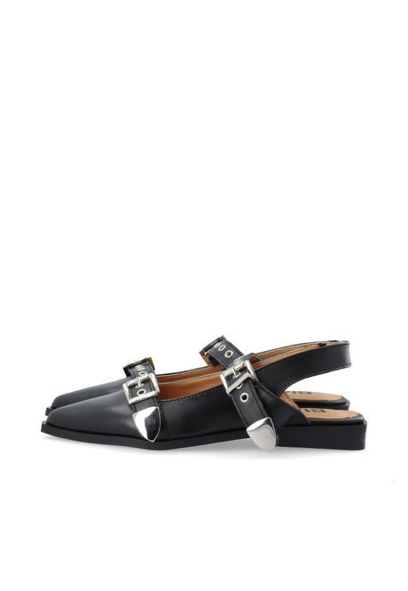 Hovedbilde Victoria Slingback Buckle Smooth Leather Black 
