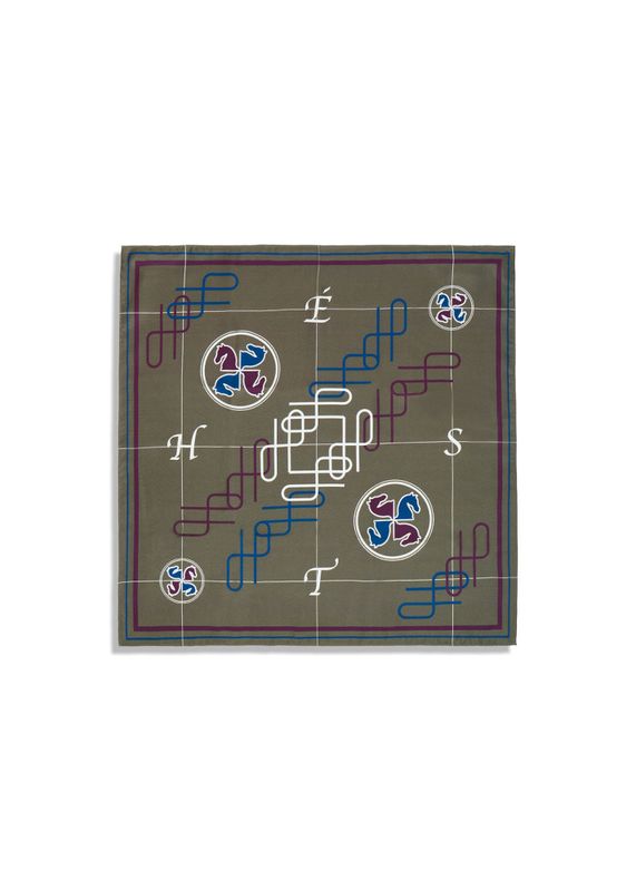 Annie Silk Scarf Small Sea Turtle 